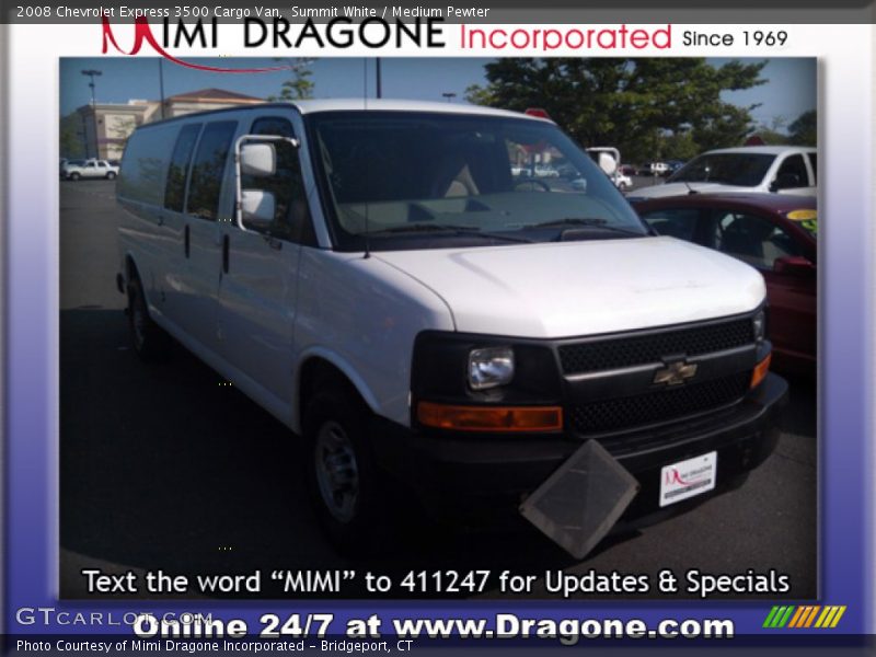 Summit White / Medium Pewter 2008 Chevrolet Express 3500 Cargo Van