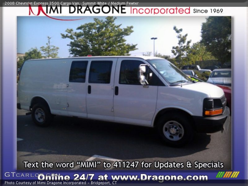 Summit White / Medium Pewter 2008 Chevrolet Express 3500 Cargo Van