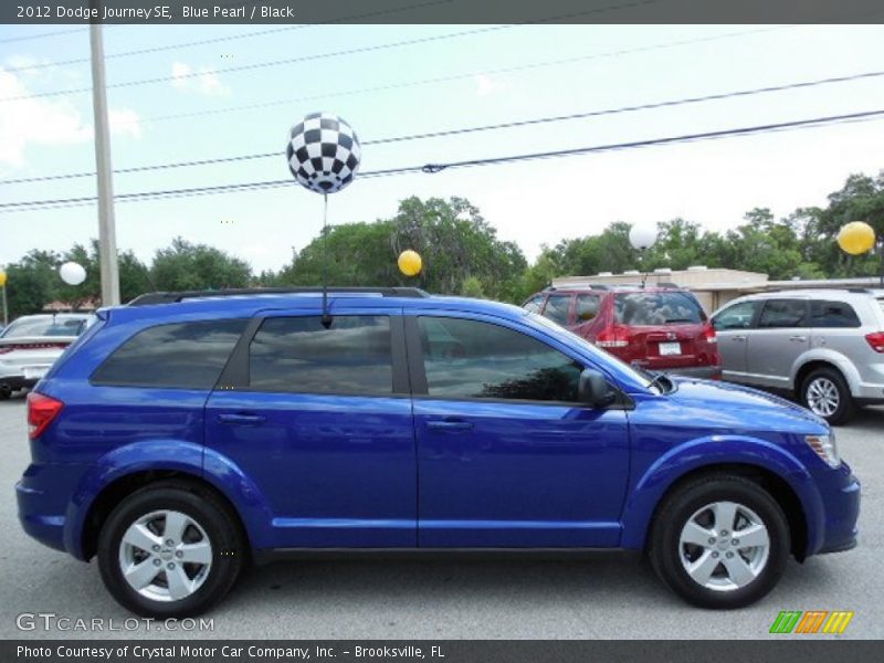 Blue Pearl / Black 2012 Dodge Journey SE