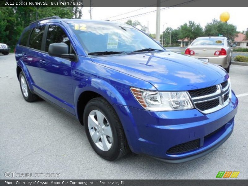 Blue Pearl / Black 2012 Dodge Journey SE