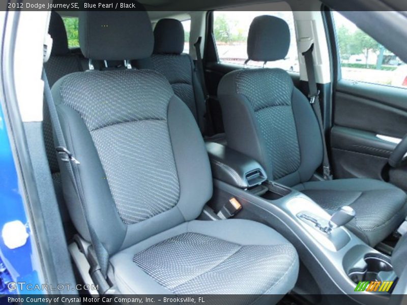 Blue Pearl / Black 2012 Dodge Journey SE