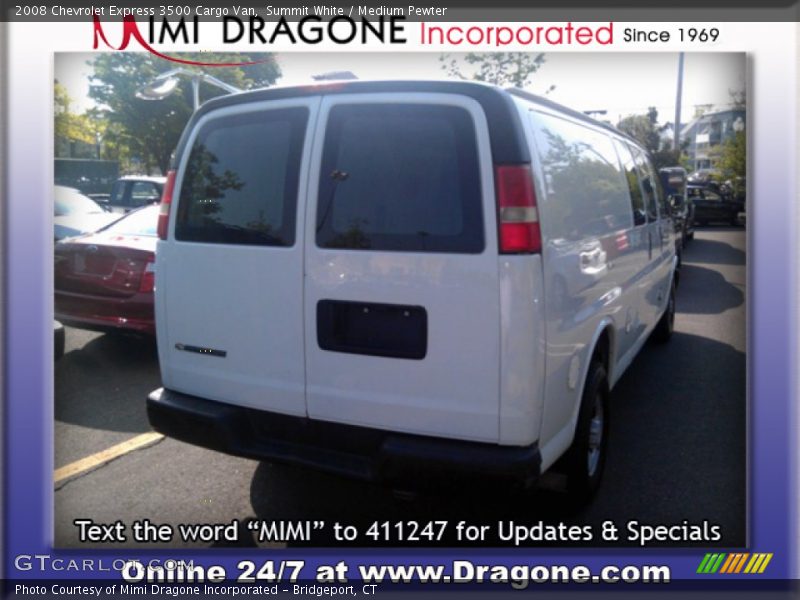 Summit White / Medium Pewter 2008 Chevrolet Express 3500 Cargo Van