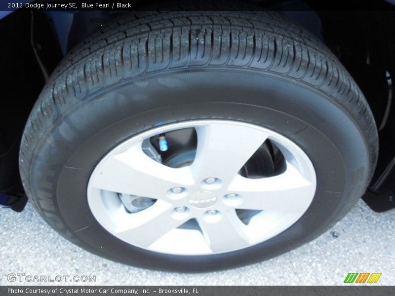 Blue Pearl / Black 2012 Dodge Journey SE
