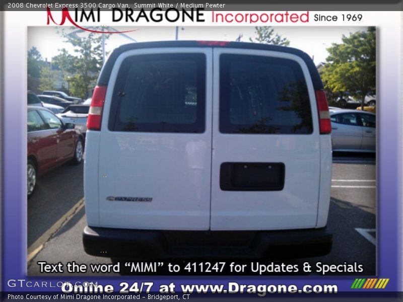 Summit White / Medium Pewter 2008 Chevrolet Express 3500 Cargo Van