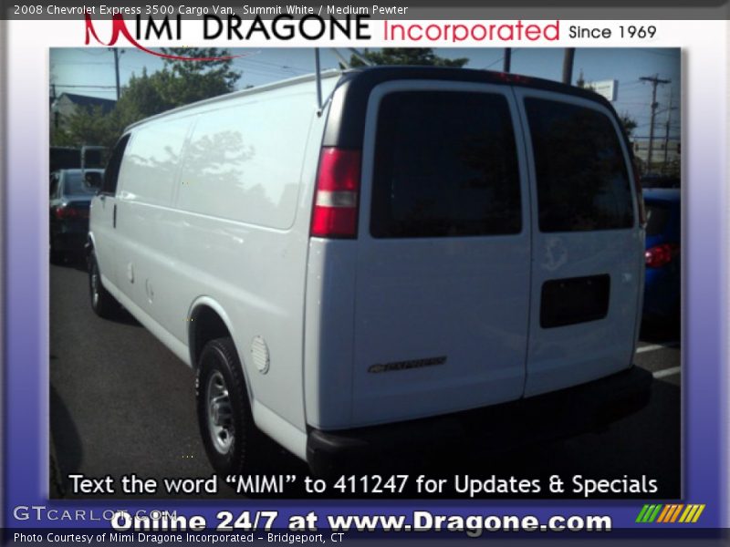 Summit White / Medium Pewter 2008 Chevrolet Express 3500 Cargo Van