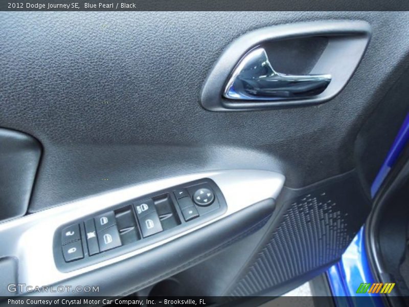 Blue Pearl / Black 2012 Dodge Journey SE