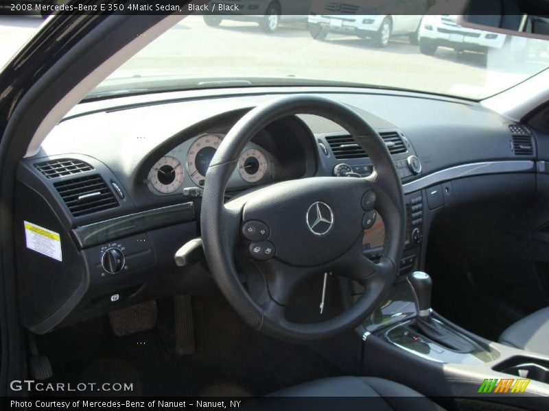 Black / Black 2008 Mercedes-Benz E 350 4Matic Sedan