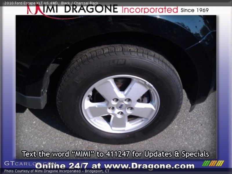 Black / Charcoal Black 2010 Ford Escape XLT V6 4WD