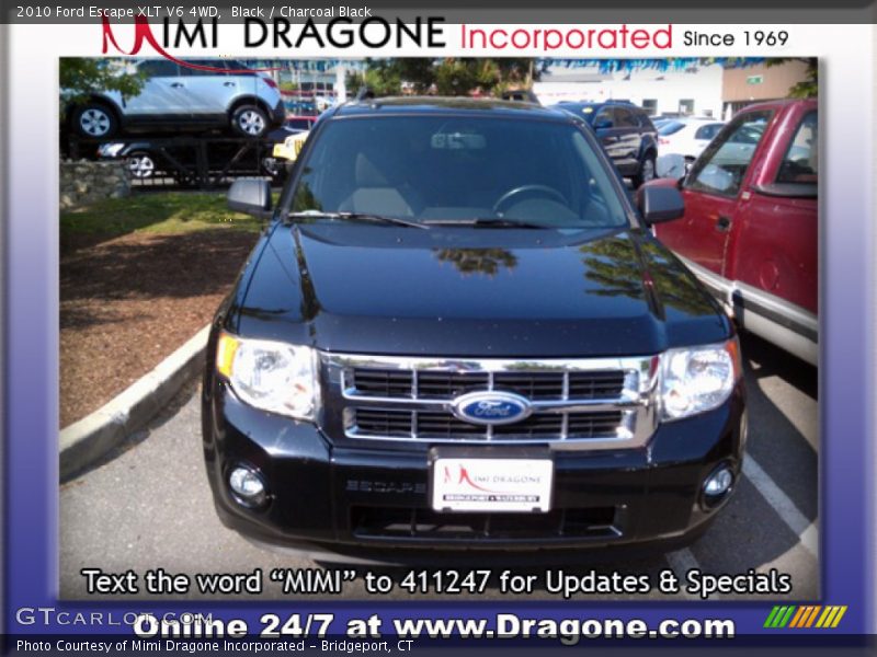 Black / Charcoal Black 2010 Ford Escape XLT V6 4WD