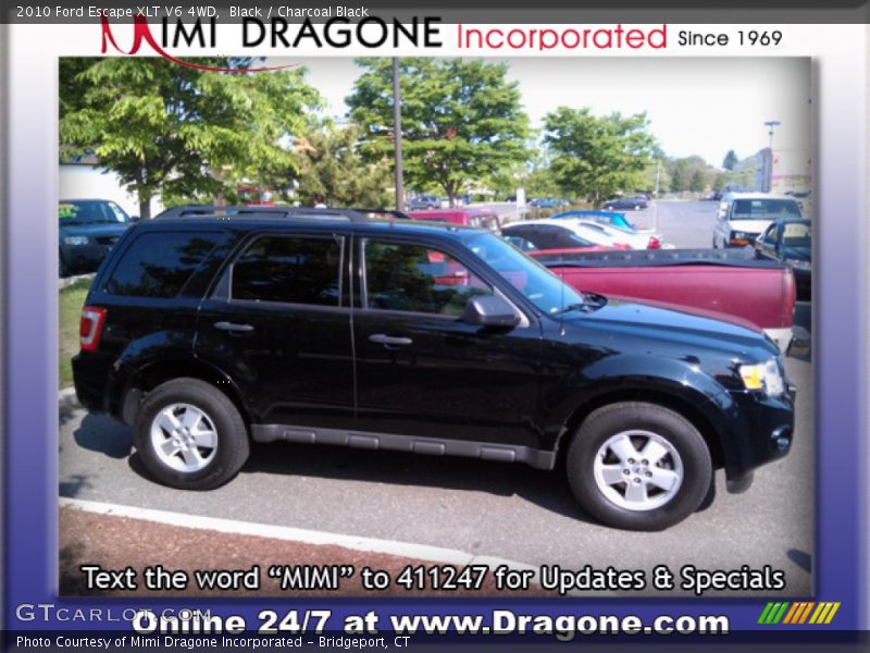 Black / Charcoal Black 2010 Ford Escape XLT V6 4WD