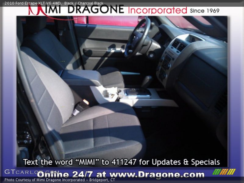 Black / Charcoal Black 2010 Ford Escape XLT V6 4WD