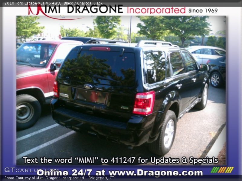 Black / Charcoal Black 2010 Ford Escape XLT V6 4WD