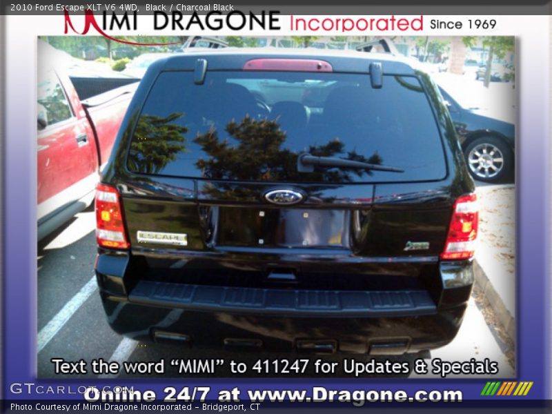 Black / Charcoal Black 2010 Ford Escape XLT V6 4WD
