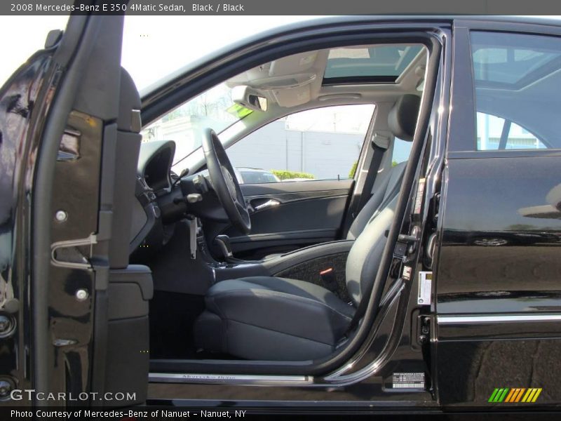 Black / Black 2008 Mercedes-Benz E 350 4Matic Sedan