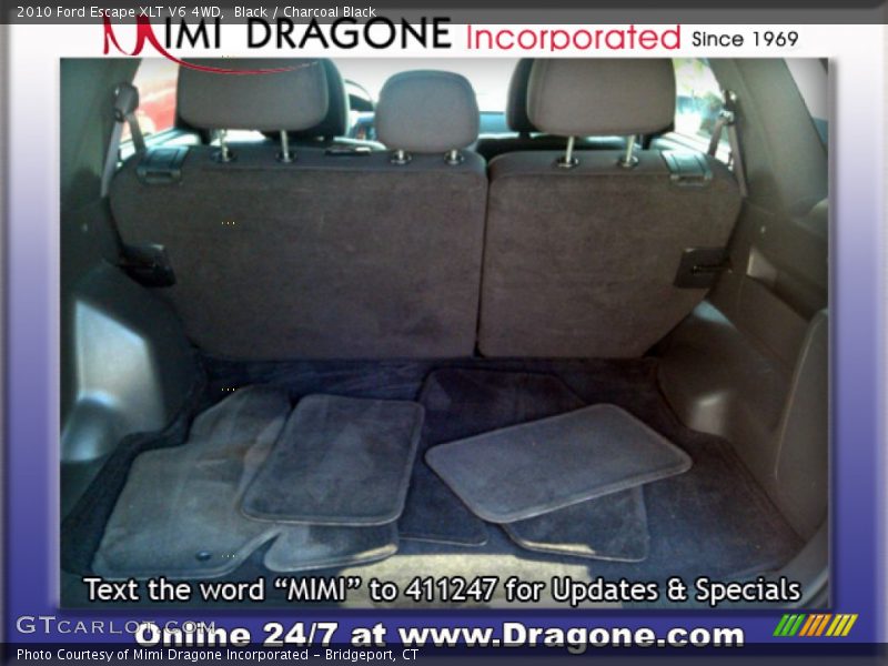 Black / Charcoal Black 2010 Ford Escape XLT V6 4WD