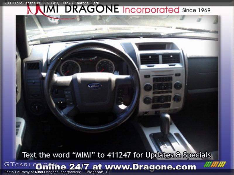 Black / Charcoal Black 2010 Ford Escape XLT V6 4WD