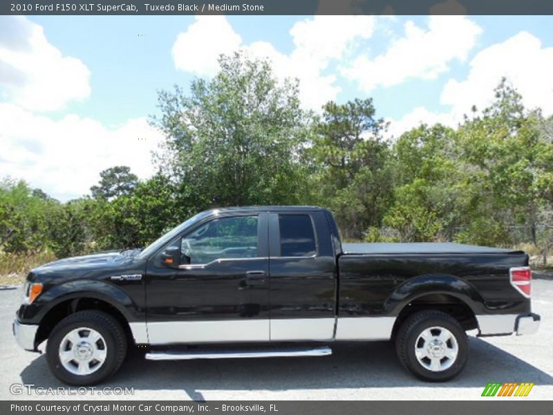 Tuxedo Black / Medium Stone 2010 Ford F150 XLT SuperCab