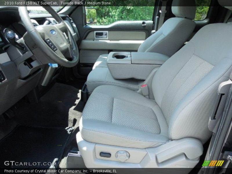 Tuxedo Black / Medium Stone 2010 Ford F150 XLT SuperCab