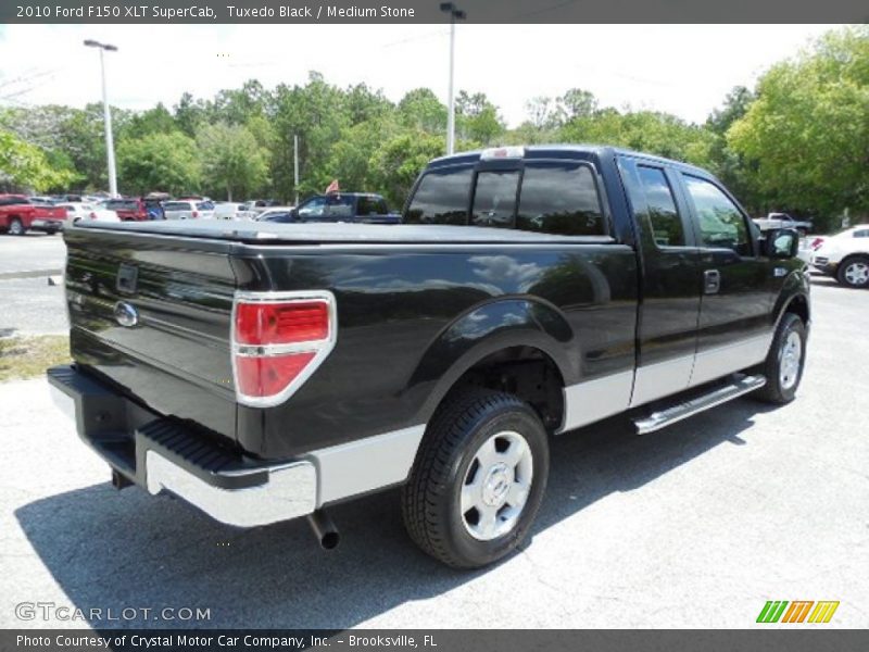 Tuxedo Black / Medium Stone 2010 Ford F150 XLT SuperCab