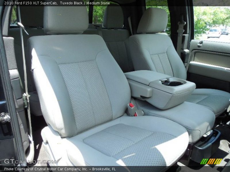 Tuxedo Black / Medium Stone 2010 Ford F150 XLT SuperCab