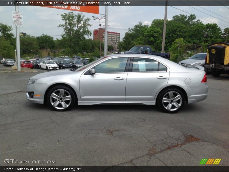 Brilliant Silver Metallic / Charcoal Black/Sport Black 2010 Ford Fusion Sport