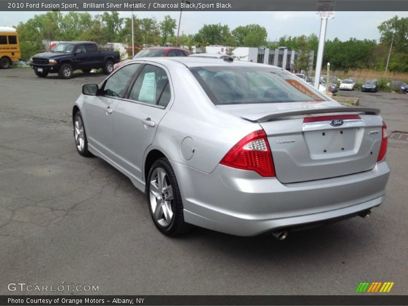 Brilliant Silver Metallic / Charcoal Black/Sport Black 2010 Ford Fusion Sport