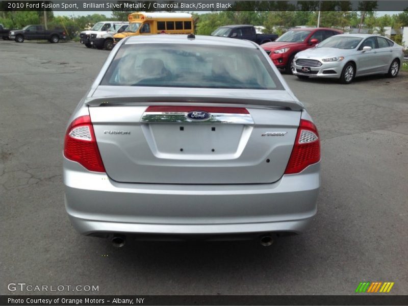 Brilliant Silver Metallic / Charcoal Black/Sport Black 2010 Ford Fusion Sport