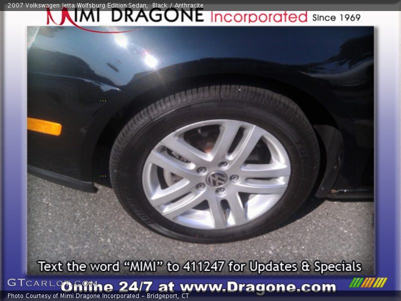 Black / Anthracite 2007 Volkswagen Jetta Wolfsburg Edition Sedan