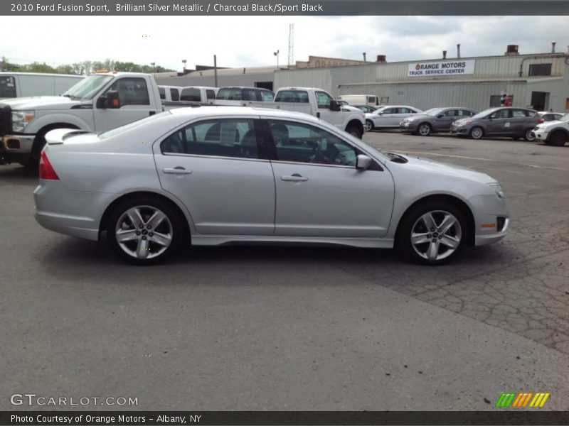 Brilliant Silver Metallic / Charcoal Black/Sport Black 2010 Ford Fusion Sport