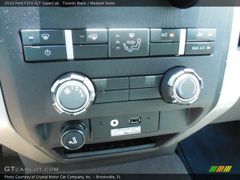 Tuxedo Black / Medium Stone 2010 Ford F150 XLT SuperCab