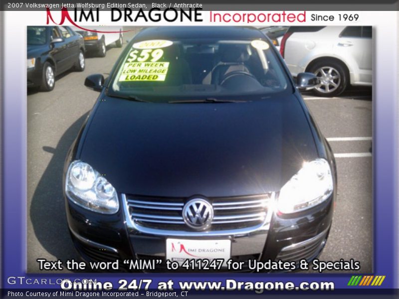 Black / Anthracite 2007 Volkswagen Jetta Wolfsburg Edition Sedan