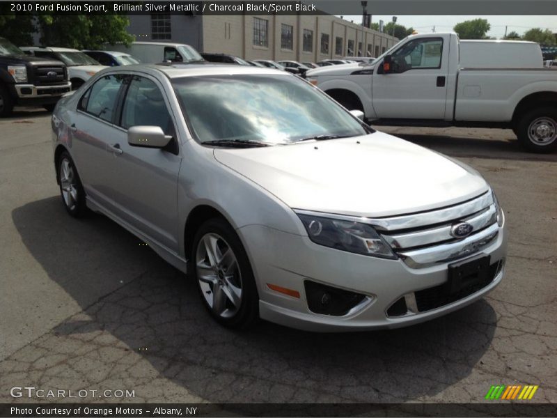 Brilliant Silver Metallic / Charcoal Black/Sport Black 2010 Ford Fusion Sport