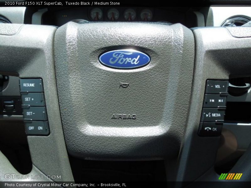 Tuxedo Black / Medium Stone 2010 Ford F150 XLT SuperCab