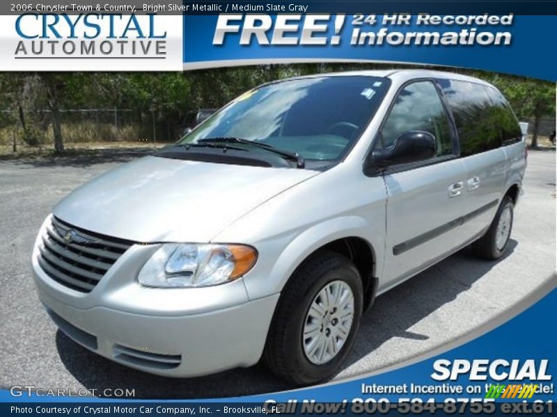 Bright Silver Metallic / Medium Slate Gray 2006 Chrysler Town & Country