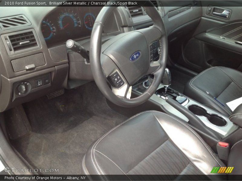 Brilliant Silver Metallic / Charcoal Black/Sport Black 2010 Ford Fusion Sport