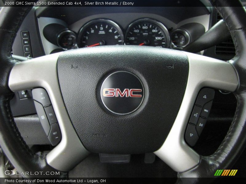 Silver Birch Metallic / Ebony 2008 GMC Sierra 1500 Extended Cab 4x4
