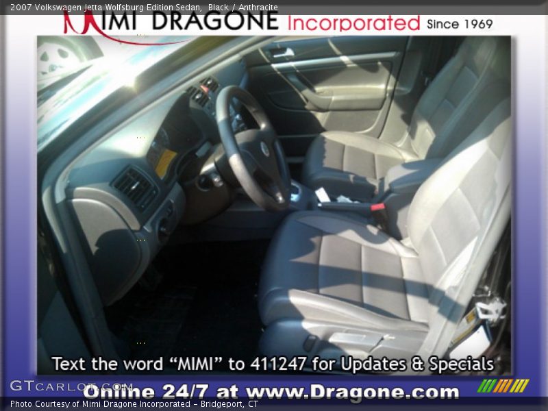 Black / Anthracite 2007 Volkswagen Jetta Wolfsburg Edition Sedan