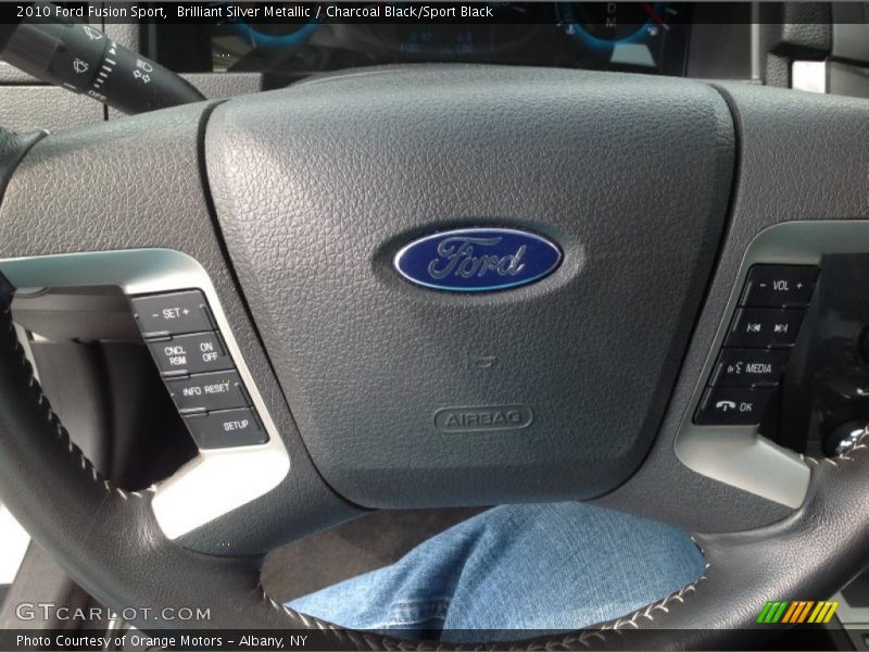 Brilliant Silver Metallic / Charcoal Black/Sport Black 2010 Ford Fusion Sport