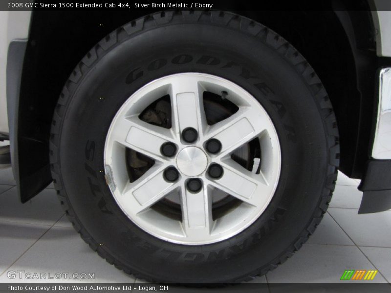 Silver Birch Metallic / Ebony 2008 GMC Sierra 1500 Extended Cab 4x4