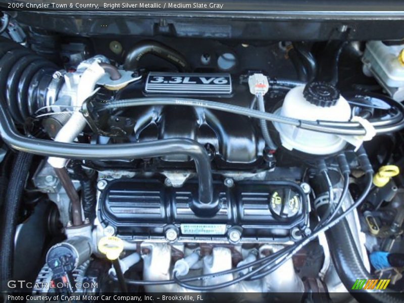 Bright Silver Metallic / Medium Slate Gray 2006 Chrysler Town & Country