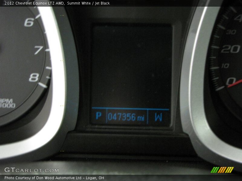 Summit White / Jet Black 2012 Chevrolet Equinox LTZ AWD