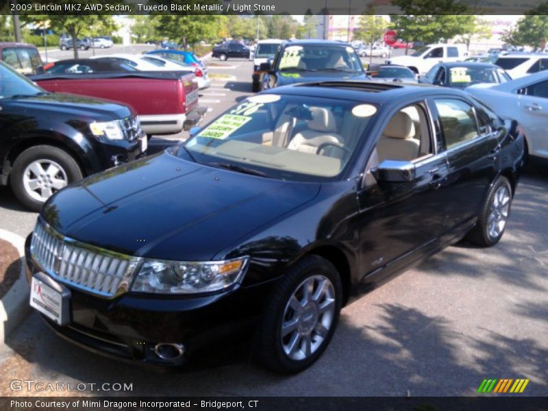 Tuxedo Black Metallic / Light Stone 2009 Lincoln MKZ AWD Sedan