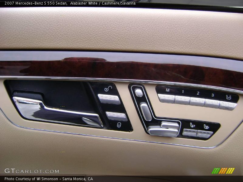Alabaster White / Cashmere/Savanna 2007 Mercedes-Benz S 550 Sedan