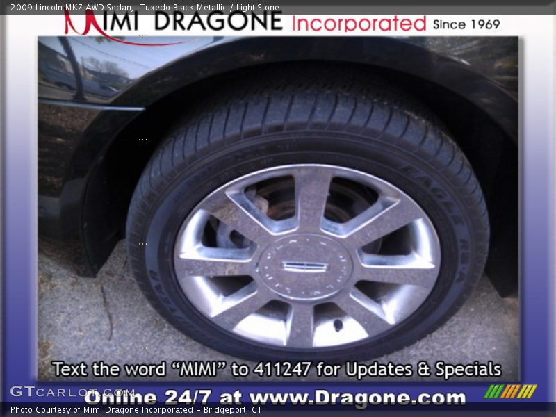 Tuxedo Black Metallic / Light Stone 2009 Lincoln MKZ AWD Sedan