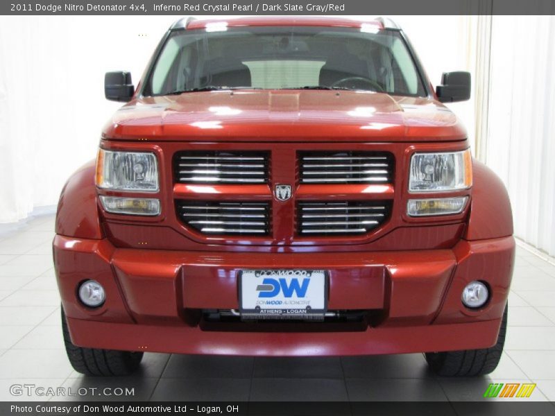 Inferno Red Crystal Pearl / Dark Slate Gray/Red 2011 Dodge Nitro Detonator 4x4