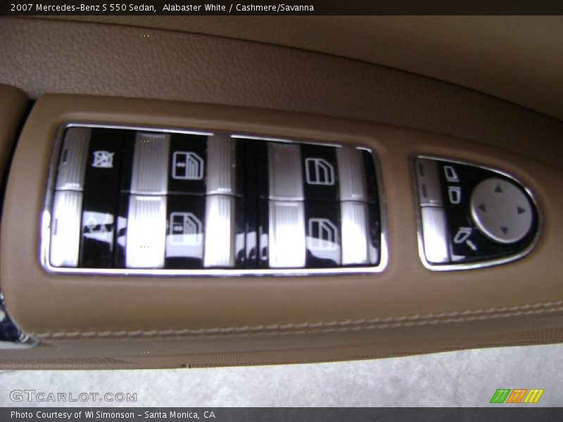Alabaster White / Cashmere/Savanna 2007 Mercedes-Benz S 550 Sedan