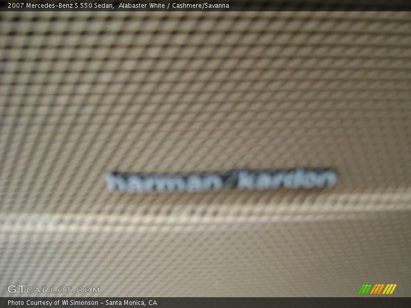 Alabaster White / Cashmere/Savanna 2007 Mercedes-Benz S 550 Sedan