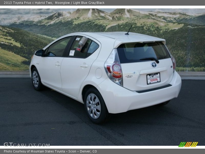 Moonglow / Light Blue Gray/Black 2013 Toyota Prius c Hybrid Two