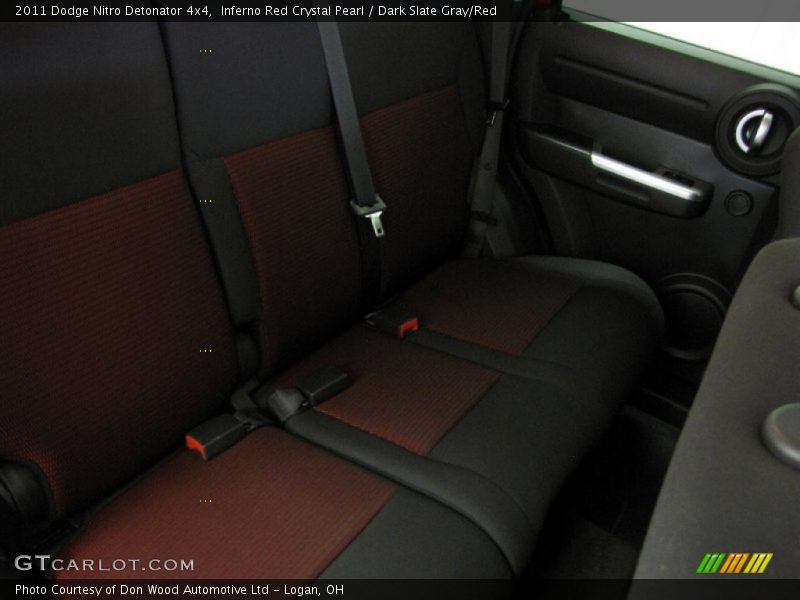 Inferno Red Crystal Pearl / Dark Slate Gray/Red 2011 Dodge Nitro Detonator 4x4
