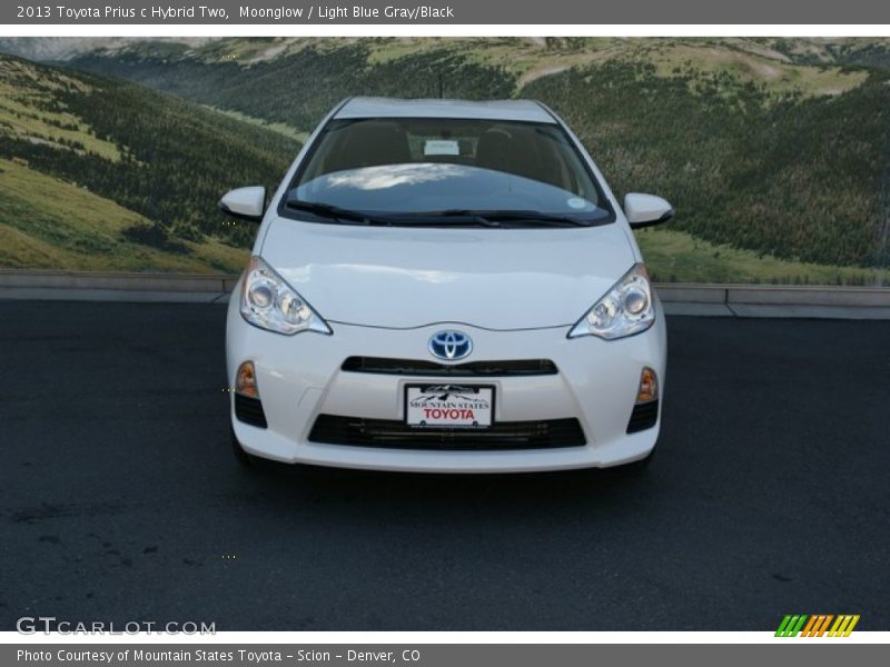 Moonglow / Light Blue Gray/Black 2013 Toyota Prius c Hybrid Two